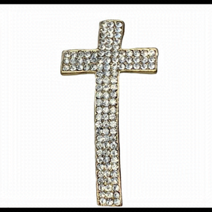 🛍3/$20 RHINESTONE cross pendant. Costume jewellery
